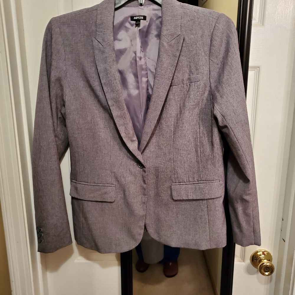 Grey Suit and shell shirt
